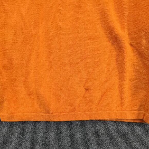 Old Navy Men's Pullover V-Neck Knit Sweater Orange Medium Long Sleeve - Picture 4 of 11
